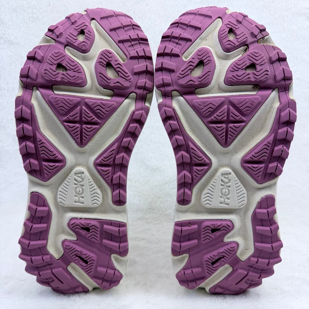 HOKA Stinson 7 Womens Trail Running Shoes Seed Green Beet Root Size 10.5 Sneaker - Picture 7 of 10